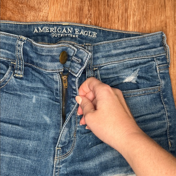 American Eagle Outfitters Dark Blue Skinny Jeans - Picture 5 of 11